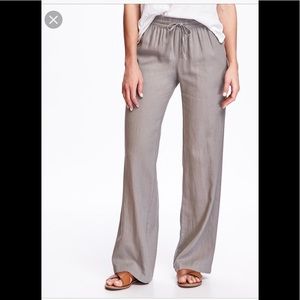Drawstring linen pants